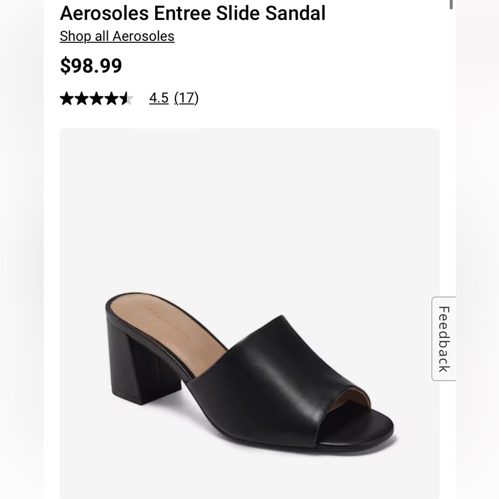 Aersoles Entree Slide Sandal